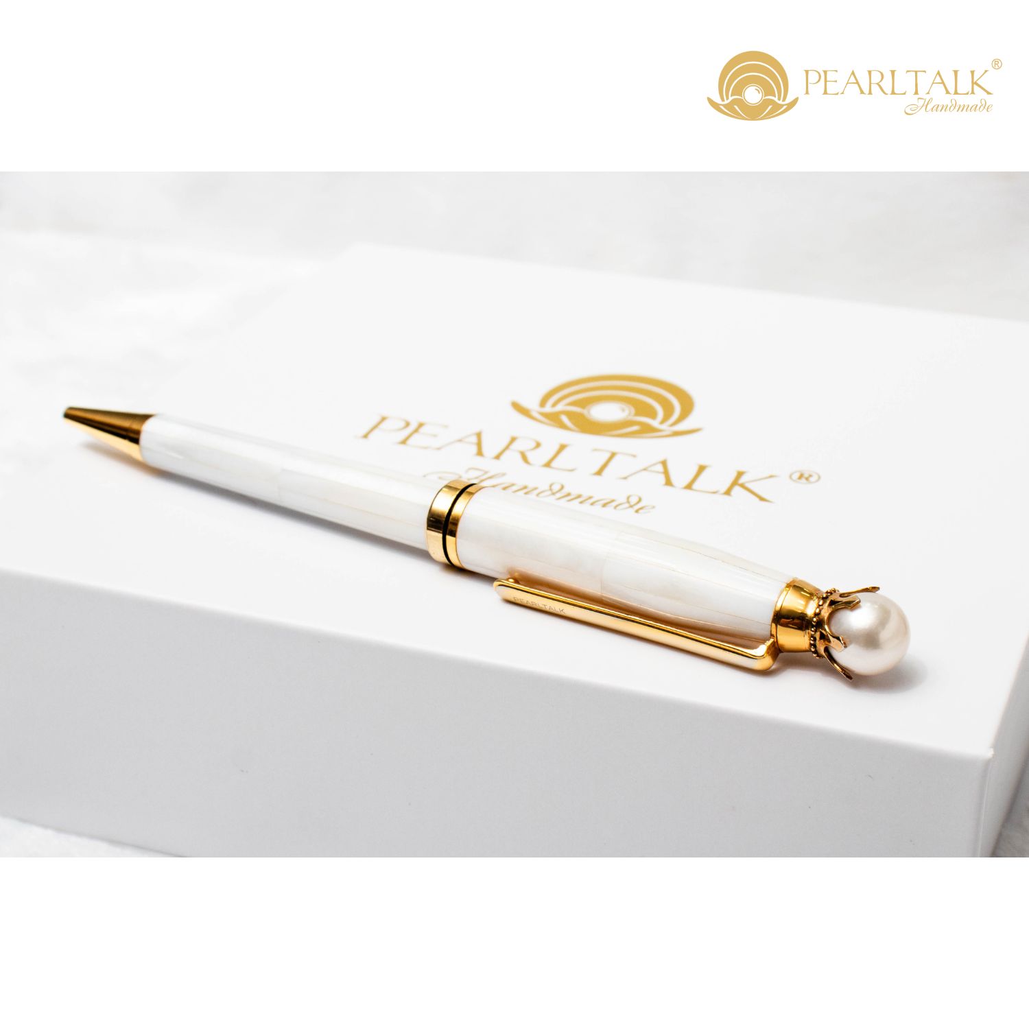 BÚT KING PEARL PEN 02 - TRẮNG NGÀ VOI(Tặng kèm đế cắm bút trị giá 1.500.000Đ)